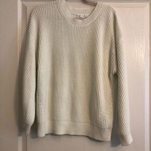 XL GAP Off White Cable Sweater